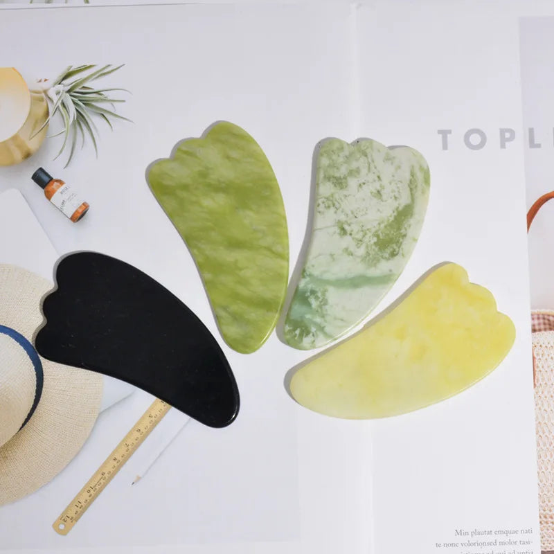 Xiuyan Gua Sha Scraper Massage Board Face Massager Natural Stone