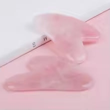 Gua Sha Massage Board for Face Rose Pink Guasha Plate Jade Face Massager Scrapers Tools for Face Neck Back Body