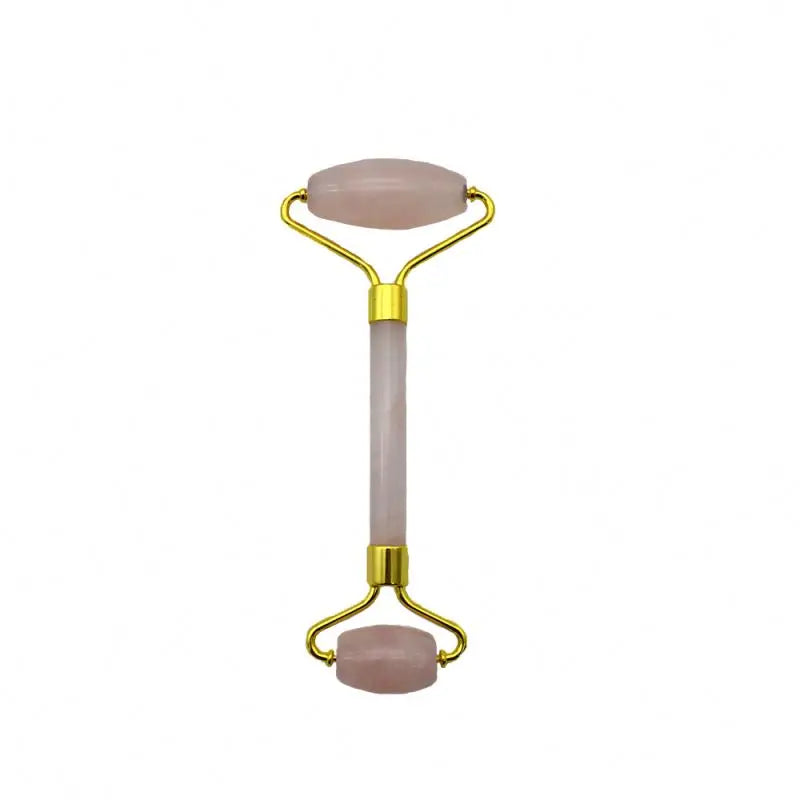 Handcrafted Luxury Rose Quartz Face Roller Beauty Massage Tool for Face and Body Relaxation